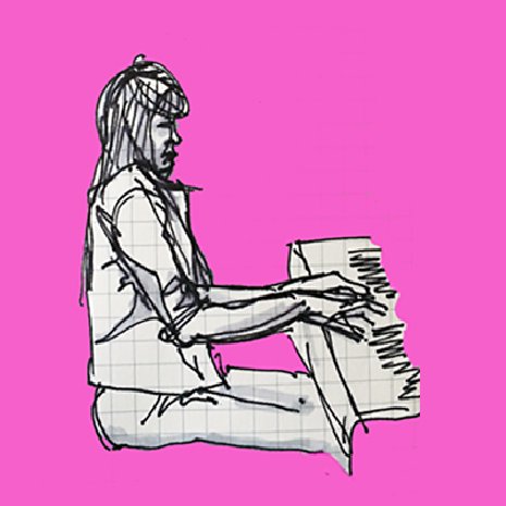 Art by @soundpapered - Naadia playing piano